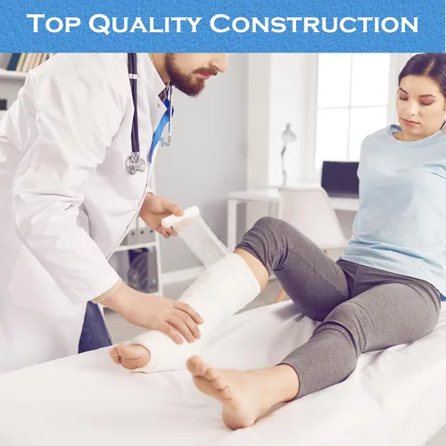 Miniatura 7 de Preboun Juego de 2 sábanas de hospital de 36 x 84 x 14 pulgadas con sábanas de hospital y fundas de almohada elásticas para el hogar, mesa de Blanco