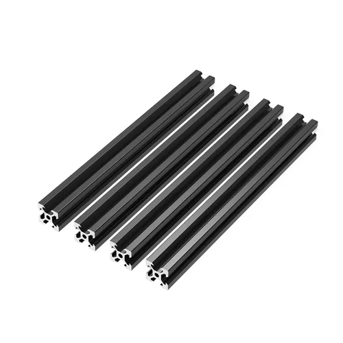 4 unids 2020 V tipo perfil de aluminio 27.559 in marco de extrusión negro anodizado riel lineal europeo para impresora 3D