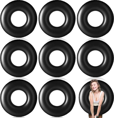 Miniatura 18 de Gemscream Flotador inflable grande de piscina de 36 pulgadas, flotadores de piscina para adultos, tubo inflable para vacaciones de verano, playa