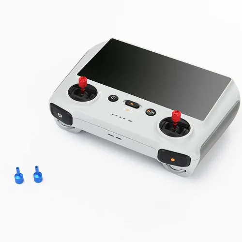 Miniatura 2 de 2 pares RC/RC 2 palillos de control CNC aluminio joysticks de repuesto para DJI Mini 5 Pro/Mavic 4 Pro/Mavic 3 Pro/Cine/Classic/Air 3S (azul + rojo)
