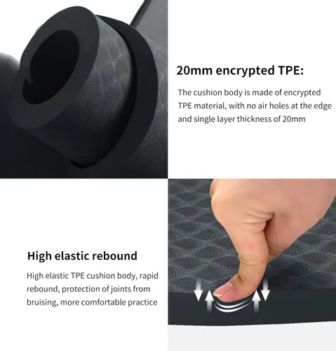 Miniatura 5 de nuveti Tapete Grande para Ejercicios - Tapete de Yoga de 15mm/20mm/30mm de Grosor Tapete de Ejercicios para Fitness, Yoga, Pilates, Estiramientos