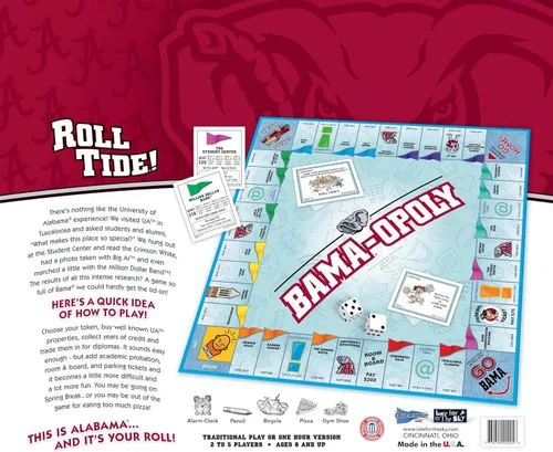 Miniatura 5 de Juego de mesa Bamaopoly de la Universidad de Alabama.
