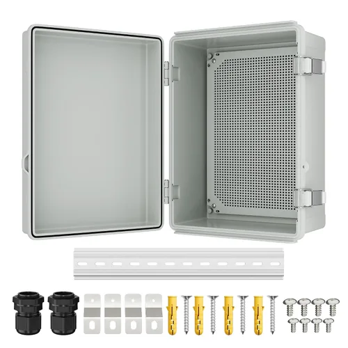 Miniatura 11 de Joinfworld Caja Eléctrica al Aire Libre Impermeable IP67 6X6 Caja de Proyecto de Plástico Recinto Resistente a la Intemperie para WiFi Electrónica