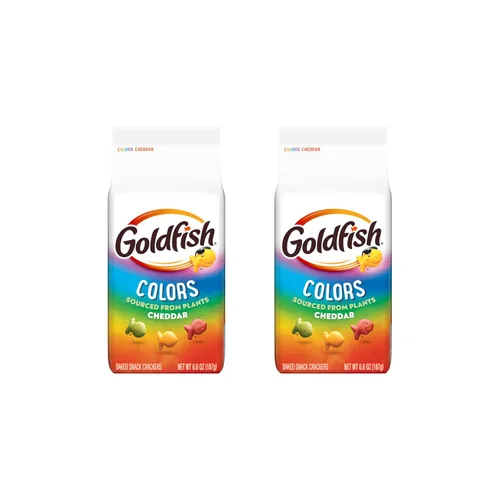 Miniatura 9 de Goldfish Colors - Galletas de queso cheddar, galletas horneadas, bolsa de 6.6 onzas