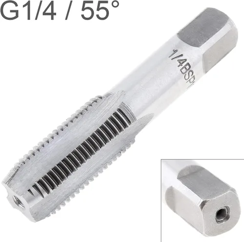 Miniatura 2 de Grifo de tubería BSP de 1/4", roscas formadoras de roscas, grifos de tubería G1/4 roscados para limpiar y volver a roscar roscas de tubería