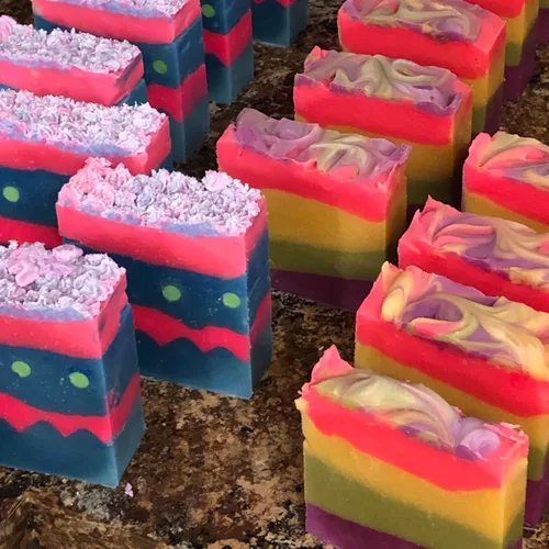 Miniatura 6 de Kit de jabón de silicona de 47 onzas, 3 piezas de jabón de silicona rectangular verde con 3 cajas de madera y 3 tapas, suministros de bricolaje