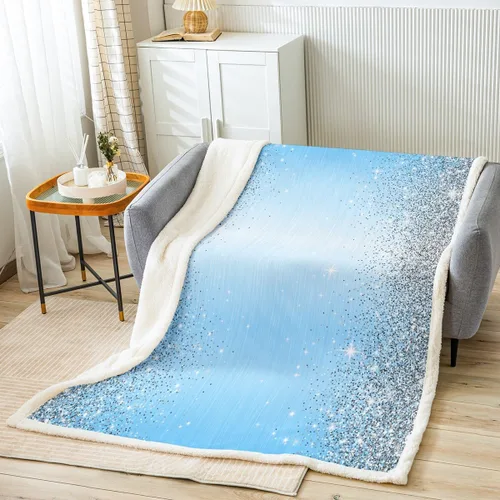 Miniatura 9 de Manta para niños con estampado abstracto (sin purpurina), manta gris mullida para niños y niñas, manta con estampado de dibujos animados para cama