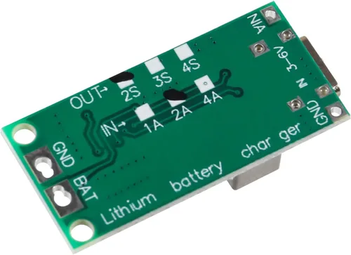 Miniatura 8 de 2PCS Tipo-C USB 2S 2A Boost Convertidor 8.4V 12.6V 16.8V Step-Up Power Module LiPo Polímero LiPo Batería de Litio Placa de Protección de Carga