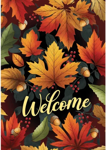 Miniatura 10 de Briarwood Lane Bandera de arpillera con texto en inglés "Welcome To The Nuthouse
