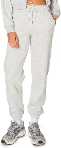 Miniatura 43 de Cali1850 Pantalón deportivo Cloud Nine Fleece para mujer, cintura alta, ajuste holgado, dos bolsillos, cintura elástica con cordón