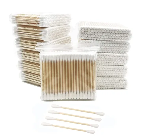 Miniatura 9 de Hisopos de algodón con palos de madera/doble punta brotes de algodón de bambú natural 900pcs 900