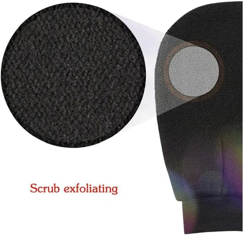 Miniatura 7 de Guantes exfoliantes, 1 unidad, guantes de baño de crin de caballo para hombres y mujeres, manopla para ducha, spa, masaje y removedor de células