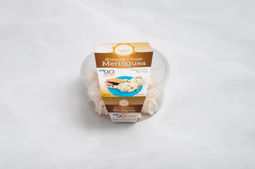Miniatura 9 de Krunchy Melts Galletas originales de merengue Sabor S'mores Solo 90 calorías por porción Sin grasa, sin gluten, sin lácteos (4 onzas)