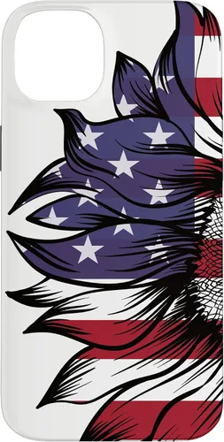 Miniatura 15 de Funda patriótica para iPhone 13 Pro Max USA 4 de julio con diseño de girasol