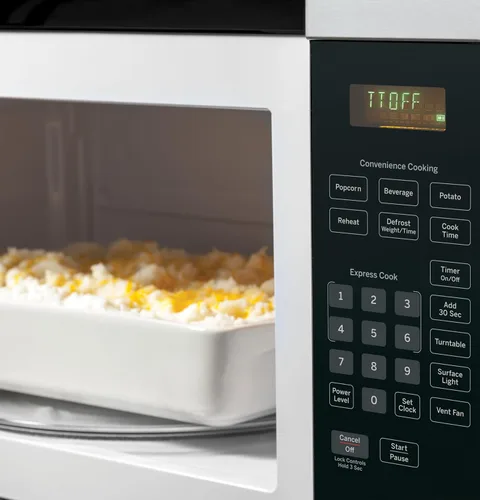 Miniatura 4 de Horno de microondas de GE JVM3160RFSS de 1.6 pies cúbicos, con acabado en acero inoxidable