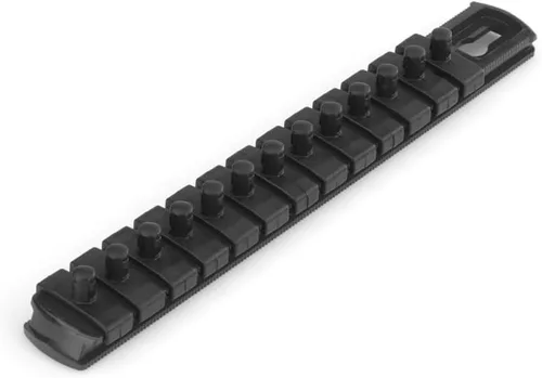 Miniatura 8 de TEKTON guía de llaves de 1/4 pulgadas x riel de 20.3 cm, 13 clips (rojo) OSR01113 Fabricado en EE. UU