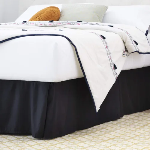 Miniatura 9 de Linenspa Falda de cama de microfibra Azul marino
