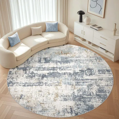 Miniatura 153 de Alfombra de pasillo lavable para cocina: 3 x 10 pies, antideslizante, abstracto, suave, moderno, resistente a las manchas, para interiores, piso
