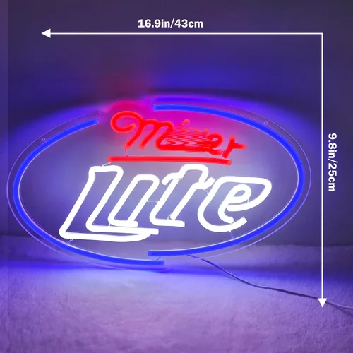 Miniatura 3 de Letrero de neón de cerveza, luces de neón de cerveza, letreros LED para pared, para hombre, cueva, pub, hogar, fiesta, dormitorio, barra de neón