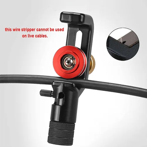 Miniatura 6 de Cuchillo Transversal de Pelado de Cable Blindado 4-10MM - Pelacables de Fibra Óptica FTTH Cortador de Cable de Fibra Blindado - Herramienta
