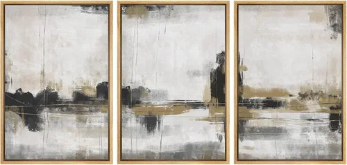 Miniatura 15 de SIGNFORD Impresión en Lienzo Enmarcado Conjunto de Arte de Pared Arte Abstracto Terroso en Tonos Marrón Profundo y Beige Arte Moderno Decorativo