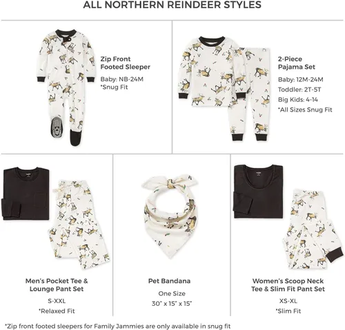 Miniatura 2 de Burts Bees Baby Pijama de algodón orgánico para vacaciones a juego para bebés