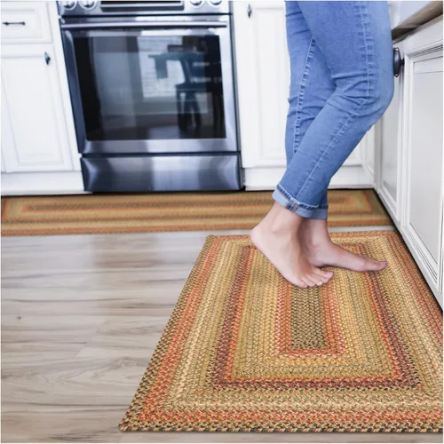 Miniatura 51 de Homespice Alfombras de Área Ovaladas Trenzadas de Yute Denim Azul de 8x10 pies para Sala de Estar, Dormitorio y Comedor. Apto para Mascotas. Estilos