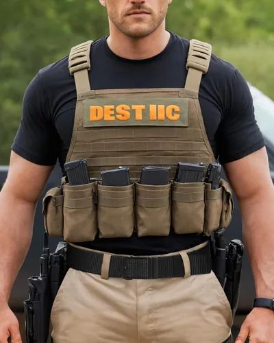 Miniatura 2 de YOETEY Ratchet Tactical Belt for Men - 1.5" Military Nylon Web Belts for Heavy Duty Work - Slide Buckle Fit Pants
