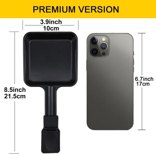 Miniatura 3 de Mini parrilla antiadherente recubierta para quesos accesorios para derretir platos Raclette, juego de 4, 8.5 x 3.8 pulgadas