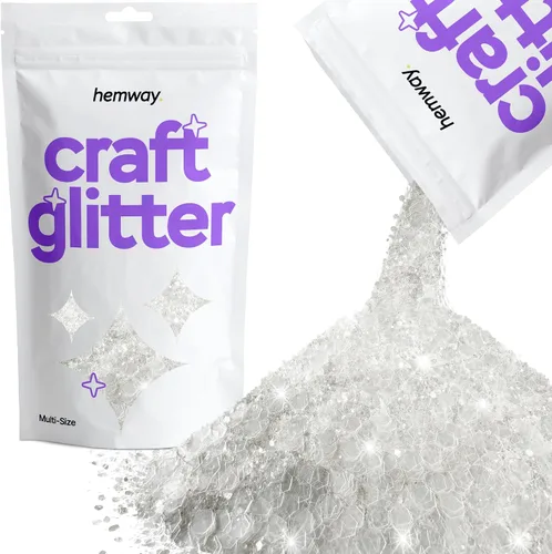 Miniatura 44 de Hemway Craft Glitter - Rojo Copos de lentejuelas metálicas de varios tamaños para manualidades de resina y epoxi Suministros para vasos