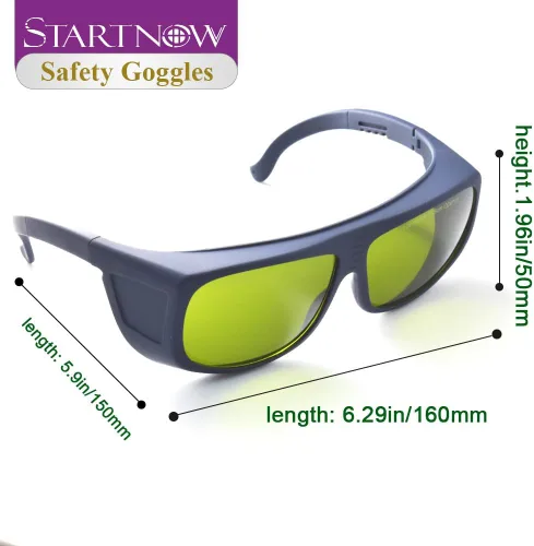 Miniatura 6 de STARTNOW Gafas de seguridad láser 1064nm para grabado láser Soldadura Protección ocular OD6+escudo protector Galsses