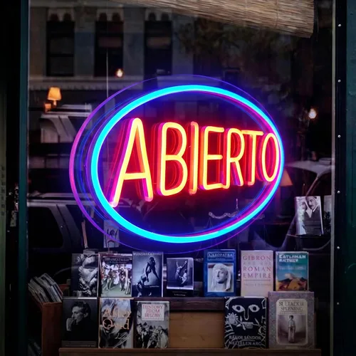 Miniatura 4 de Abierto Open Neon Sign for Business, Spanish Large Open LED Light up Sign, Open Neon Lights for Bar Restaurant Coffee Salon Store Shop Wall Window
