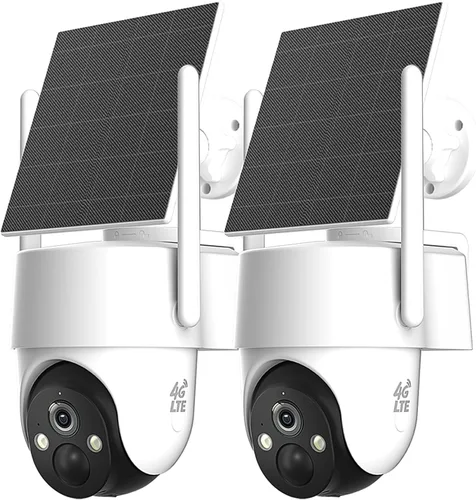 Miniatura 10 de Rraycom Cámara de seguridad celular 4G LTE inalámbrica para exteriores, sin WiFi, con energía solar, vista en vivo de 360°, visión nocturna a
