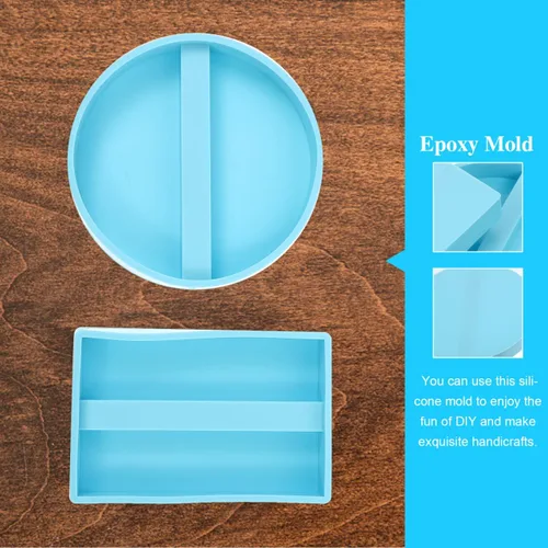 Miniatura 9 de Juego de 2 soportes para tarjetas de visita, molde de resina epoxi de silicona para manualidades, manualidades, jabón, velas, oficina, estudio