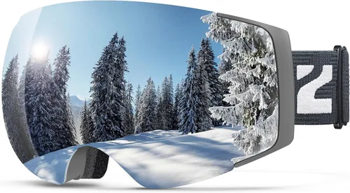 ZIONOR X4 Ski Goggles Magnetic Lens - Snowboard Goggles for Men Women Adult - Snow Goggles Anti-fog UV Protection
