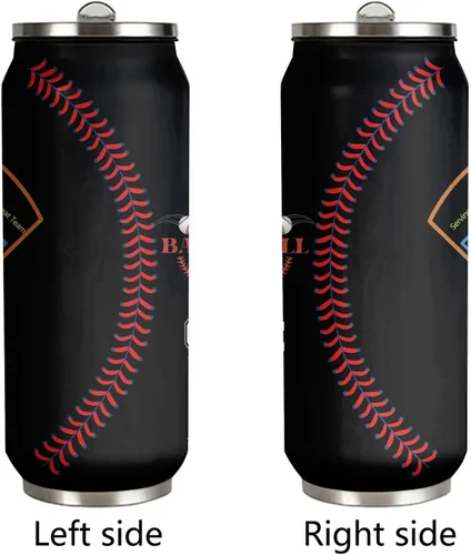 Miniatura 2 de Vaso de viaje de acero inoxidable para entrenador de béisbol de 17 onzas, 500ml/17oz