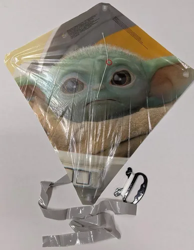 Miniatura 3 de EZBreezy Cometa de diamante de 22" Poly Baby Yoda