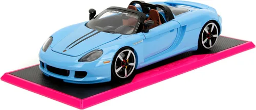Pink Slips 1:24 W6 Porsche Carrera GT - Coche fundido a presión, juguetes para niños y adultos (azul claro)