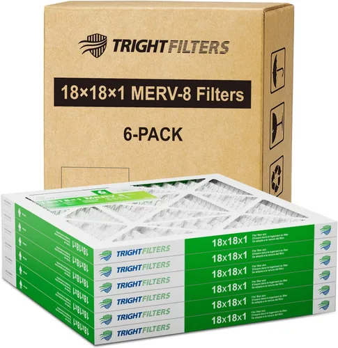Miniatura 10 de TRIGHTFILTERS 12x12x1 Filtro de aire paquete de 6 unidades, duraderos filtros plisados MERV 8 para hogar HVAC CA y horno, filtro de aire compacto