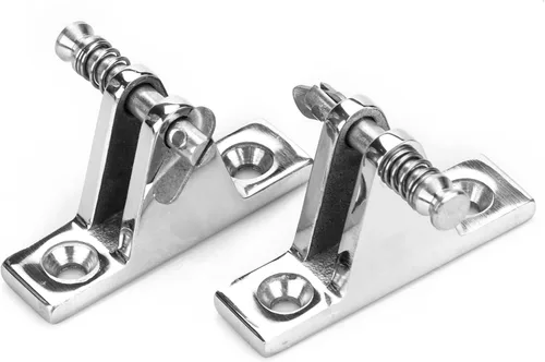 Bisagra de cubierta ajustable de acero inoxidable 316 Bimini Montaje en cubierta lateral Hardware marino 2 uds