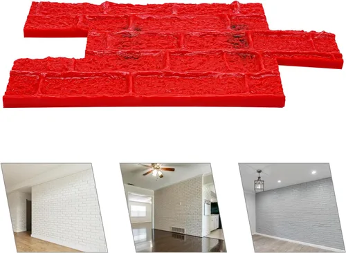 Miniatura 5 de 22 "x 12" Pu Concrete Stamp Mat, grande decorativo hormigón piso cemento yeso impresión textura sello Mat cemento sellado sellos de poliuretano