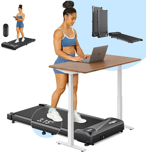 Miniatura 11 de THERUN Walking Pad Treadmill, Portable Mini Treadmill for Home/Office, Walking Pad Treadmill 2.5HP, Under Desk Walking Machine with 265 lbs