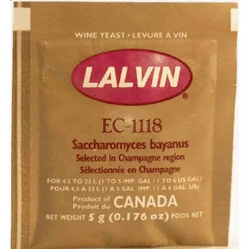 Lalvin ICV K1 V1116 Levadura Vino Blanco 0.18 oz Sachet Homebrew Elaboración de vino 4.5L-23L