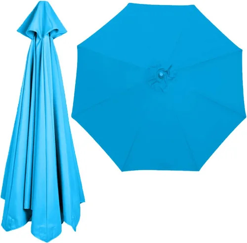 Miniatura 17 de Toldo de repuesto para sombrilla de 6.5 pies, 9 pies, 10 pies, toldo de repuesto para sombrilla de patio, 6 varillas/8 varillas, cubierta superior