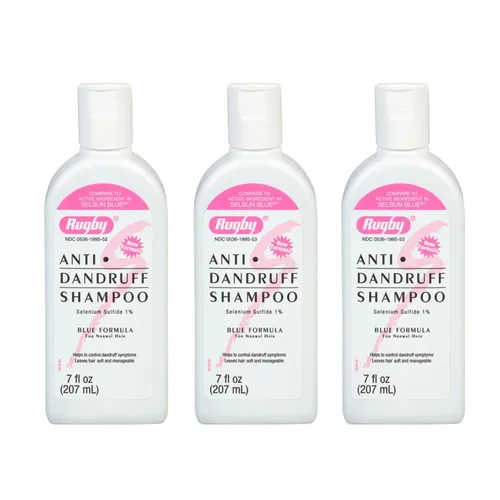 Miniatura 7 de Rugby - Champú anticaspa de sulfuro de selenio, fórmula azul para cabello normal, 7 onzas (paquete de 1)