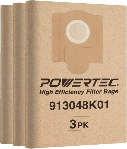 Miniatura 11 de POWERTEC Compra bolsas de vacío 6PK bolsas de filtro de repuesto para Fein Turbo III colección de polvo húmedo y seco Vac Accesorios para aspiradora