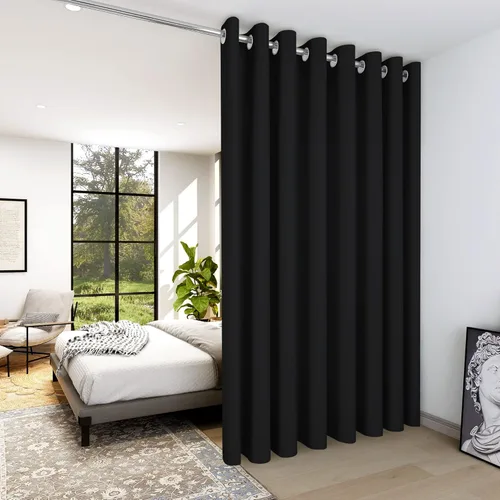 Miniatura 38 de Deconovo Cortina opaca, para oscurecer la habitación Gris claro