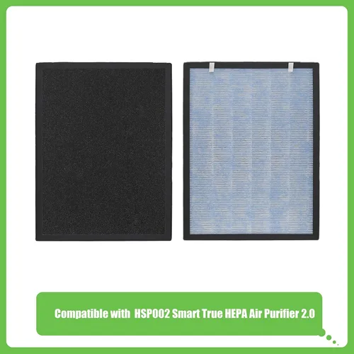 Miniatura 2 de HSP002 Filtro de repuesto, compatible con HSP 002 Smart True HEPA Purificador de aire 2.0, 1 paquete