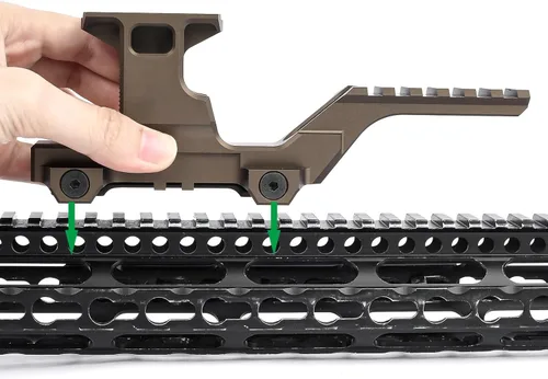 Miniatura 8 de Kit de montaje tipo grupo táctico elevadores alcance montaje para T1 T2 mira de alcance óptico, para 0.787 in Picatinny Riser alcance Mount