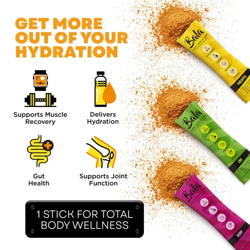 Miniatura 4 de Bala Total Body Wellness - Mezcla de bebida para hidratar y recuperar, paquete variado, piña, lima y bayas, 4 por sabor, electrolitos sin azúcar